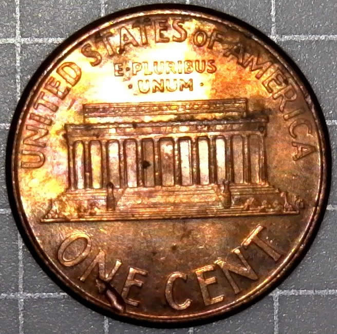 2002-P-Lincoln-Memorial-Cent-With-Huge-Struck-Through!-Needs-Acetone-Bath